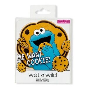 Wet N Wild Sesame Street Cookie Monster Purse / Hand Mirror, Limited Edition NIP